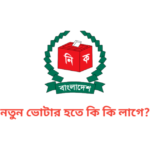 নতুন ভোটার হতে কি কি লাগে
