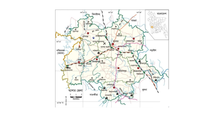 যশোর জেলার আয়তন কত