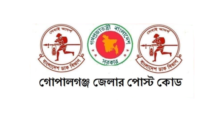 গোপালগঞ্জ জেলার পোস্ট কোড