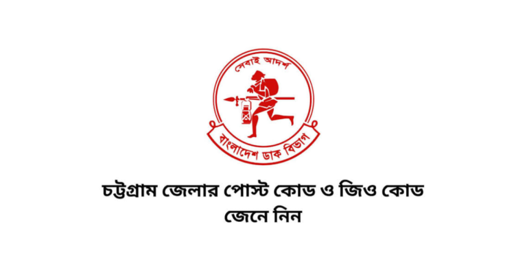 চট্টগ্রাম জেলার পোস্ট কোড