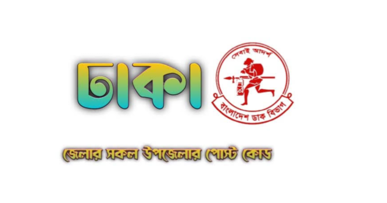 ঢাকা জেলার পোস্ট কোড