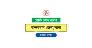 বান্দরবান জেলার পোস্ট কোড