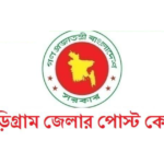কুড়িগ্রাম জেলার পোস্ট কোড