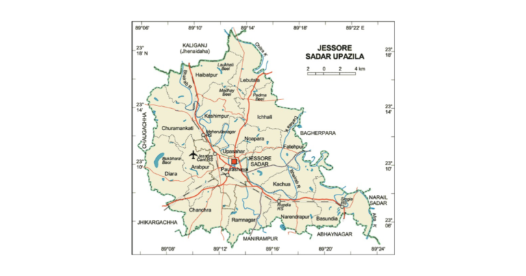 যশোর জেলার আয়তন কত
