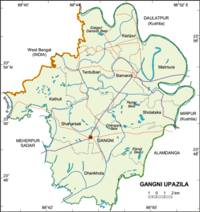 গাংনী উপজেলার ইউনিয়ন সমূহ