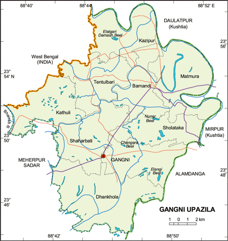 গাংনী উপজেলার ইউনিয়ন সমূহ