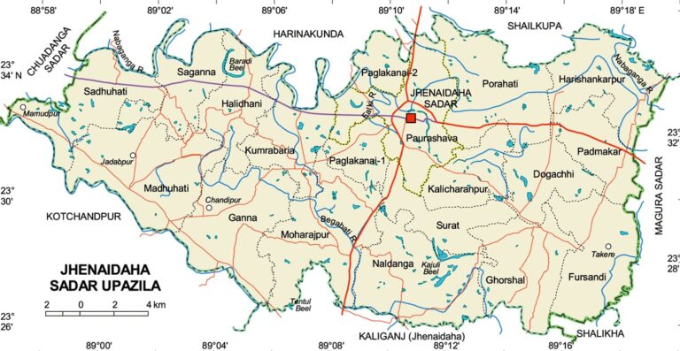 ঝিনাইদহ সদর উপজেলার ইউনিয়ন সমূহ