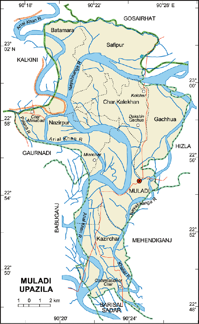 মুলাদী উপজেলার ইউনিয়ন সমূহ