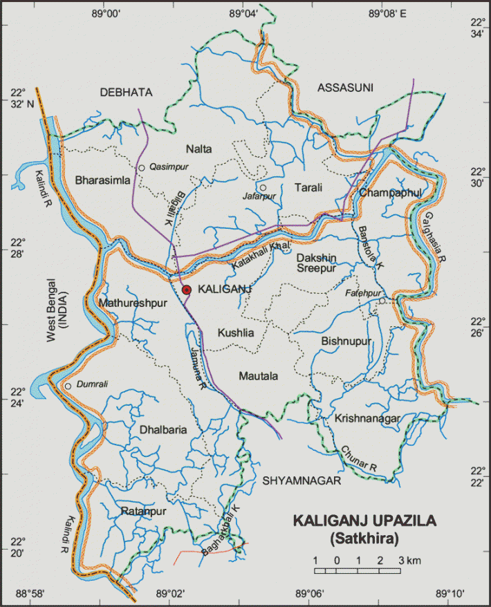 সাতক্ষীরা কালীগঞ্জ উপজেলার ইউনিয়ন সমূহ