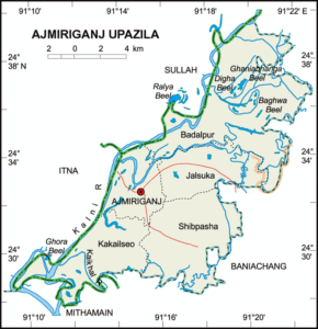 আজমিরীগঞ্জ উপজেলার ইউনিয়ন সমূহ