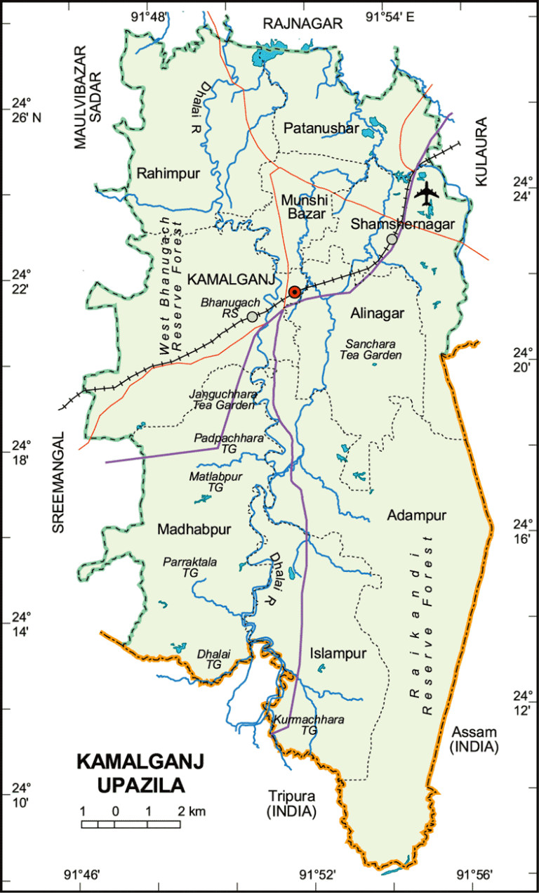 কমলগঞ্জ উপজেলার ইউনিয়ন সমূহ