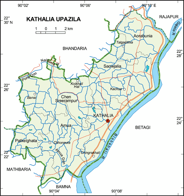 কাঠালিয়া উপজেলার ইউনিয়ন সমূহ