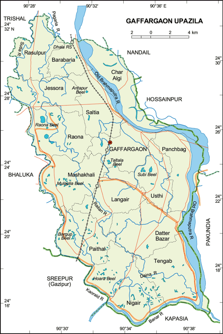 গফরগাঁও উপজেলার ইউনিয়ন সমূহ