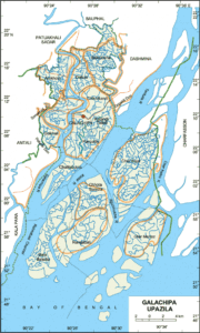গলাচিপা উপজেলার ইউনিয়ন সমূহ