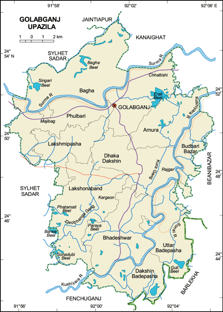 গোলাপগঞ্জ উপজেলার ইউনিয়ন সমূহ