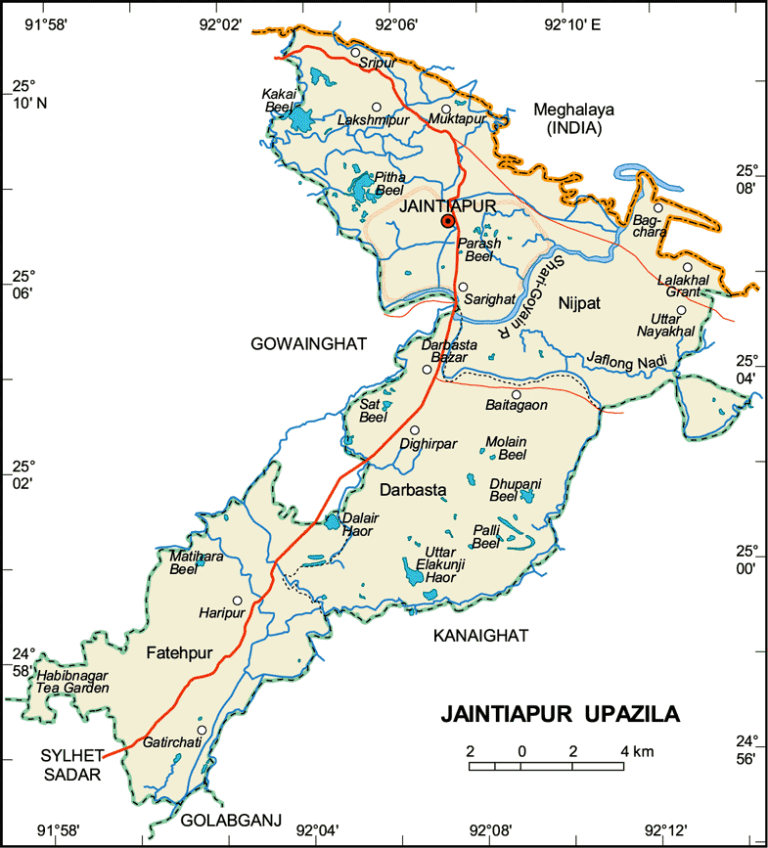 জৈন্তাপুর উপজেলার ইউনিয়ন সমূহ