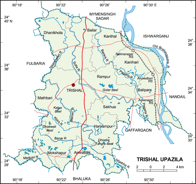 ত্রিশাল উপজেলার ইউনিয়ন সমূহ