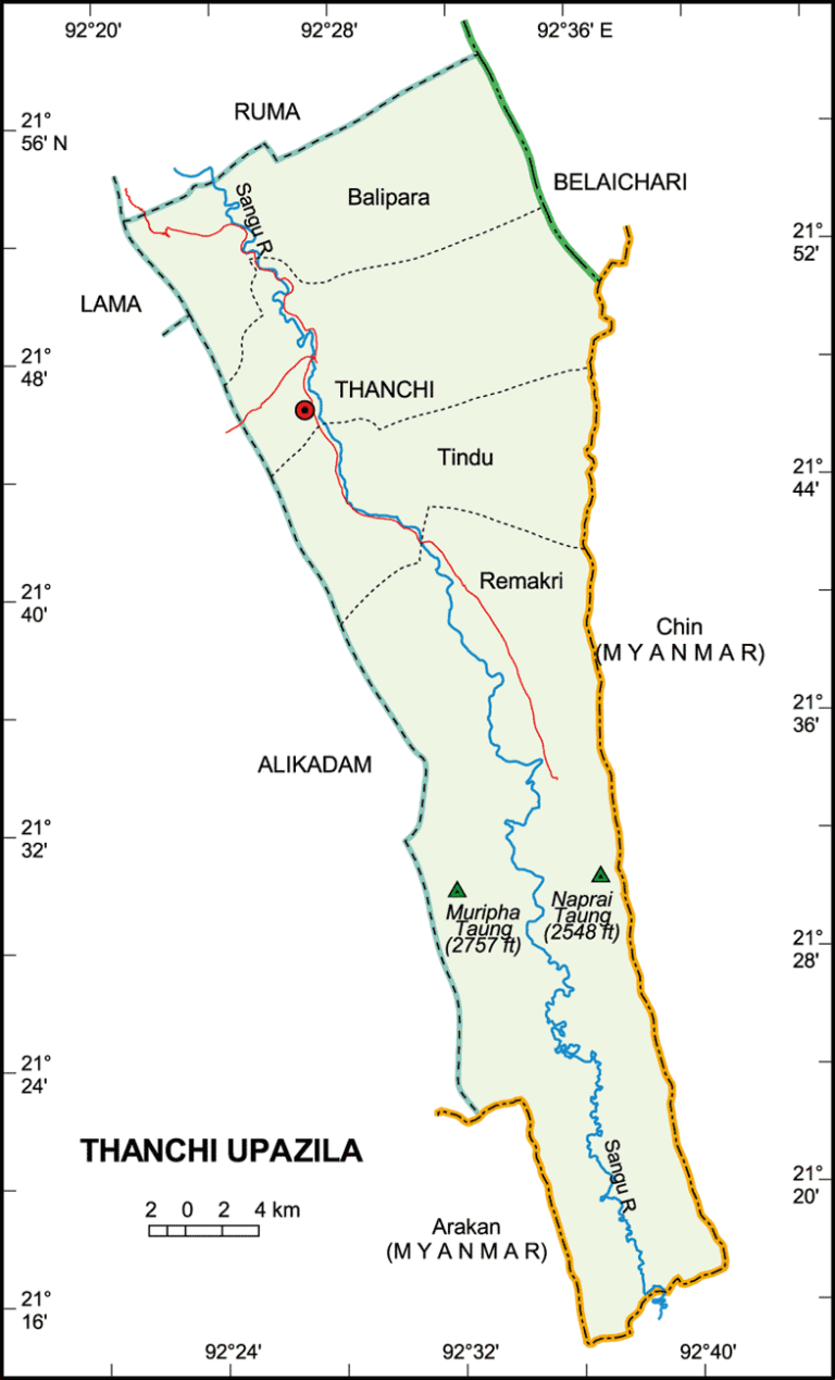 থানচি উপজেলার ইউনিয়ন সমূহ