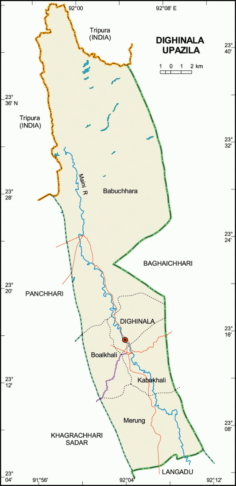 দীঘিনালা উপজেলার ইউনিয়ন সমূহ