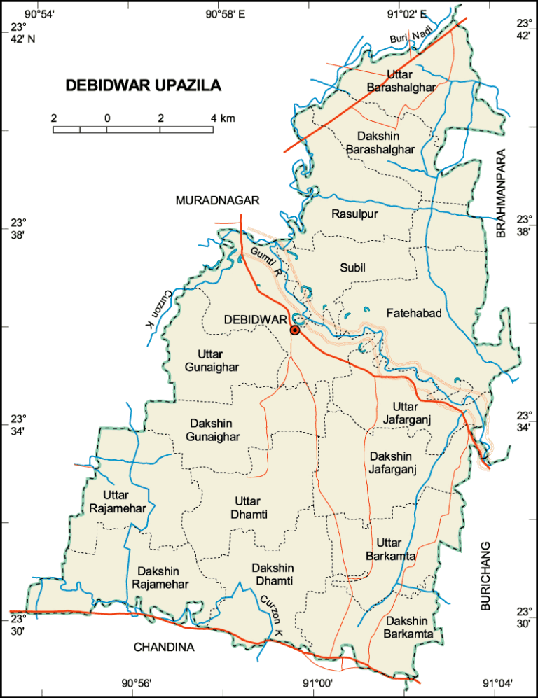 দেবিদ্বার উপজেলার ইউনিয়ন সমূহ