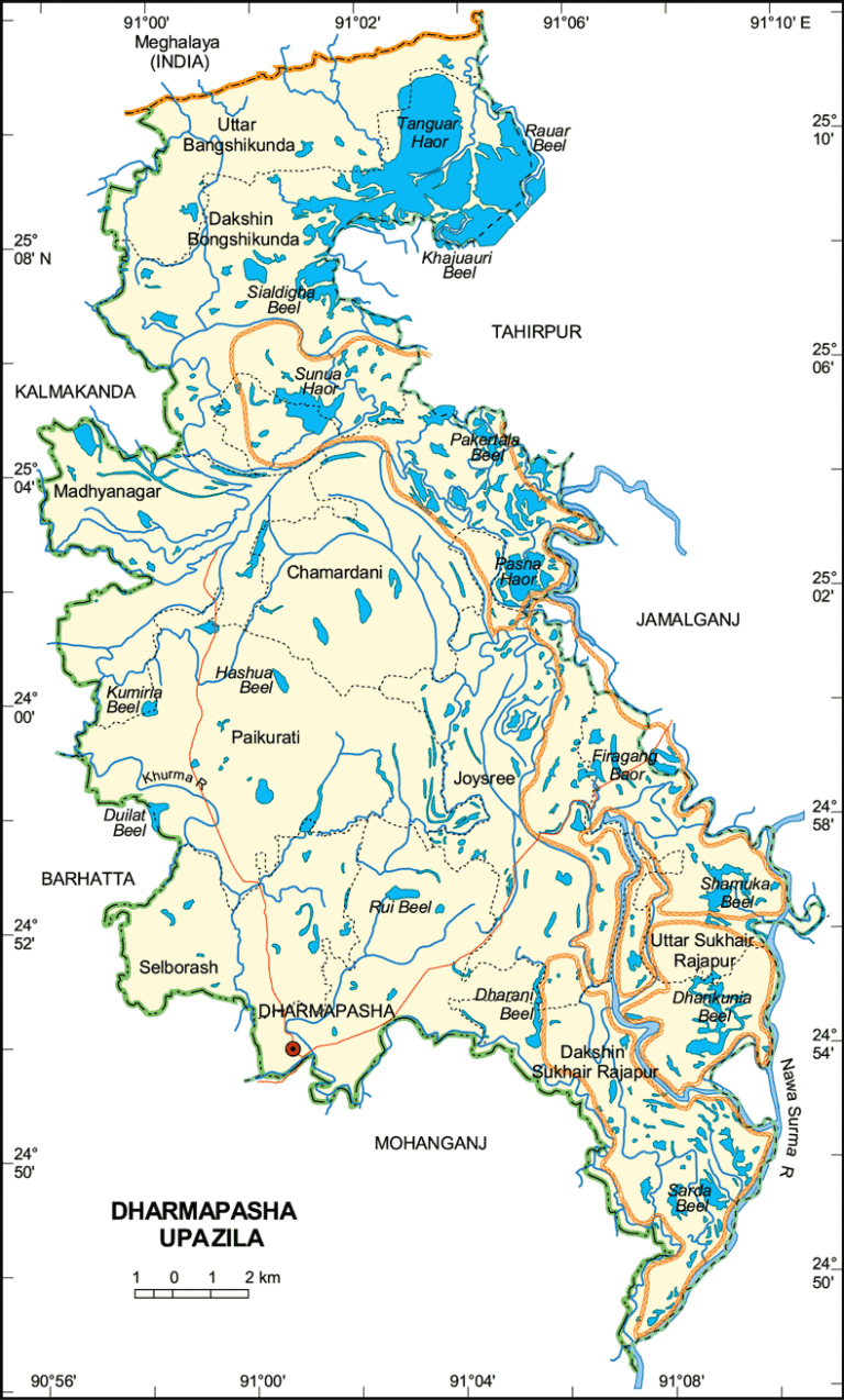 ধর্মপাশা উপজেলার ইউনিয়ন সমূহ