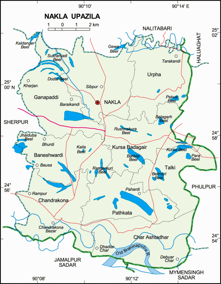 নকলা উপজেলার ইউনিয়ন সমূহ