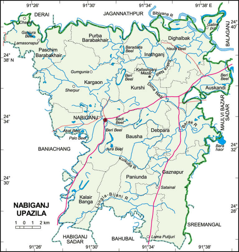 নবীগঞ্জ উপজেলার ইউনিয়ন সমূহ