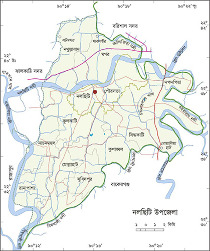নলছিটি উপজেলার ইউনিয়ন সমূহ