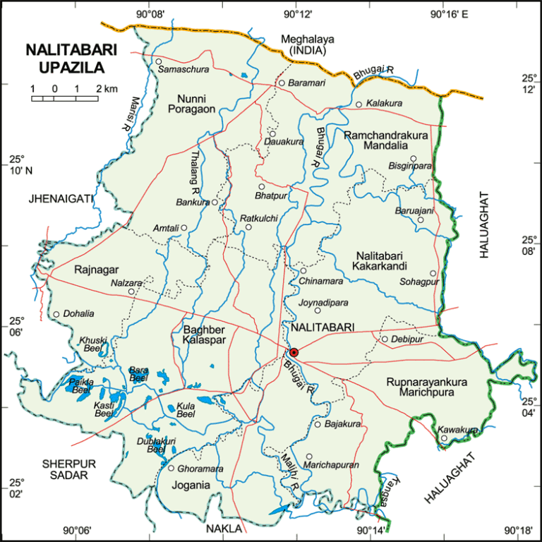 নালিতাবাড়ী উপজেলার ইউনিয়ন সমূহ