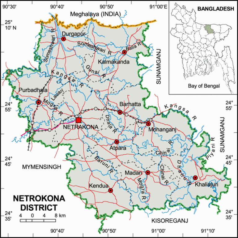 নেত্রকোনা সদর উপজেলার ইউনিয়ন সমূহ
