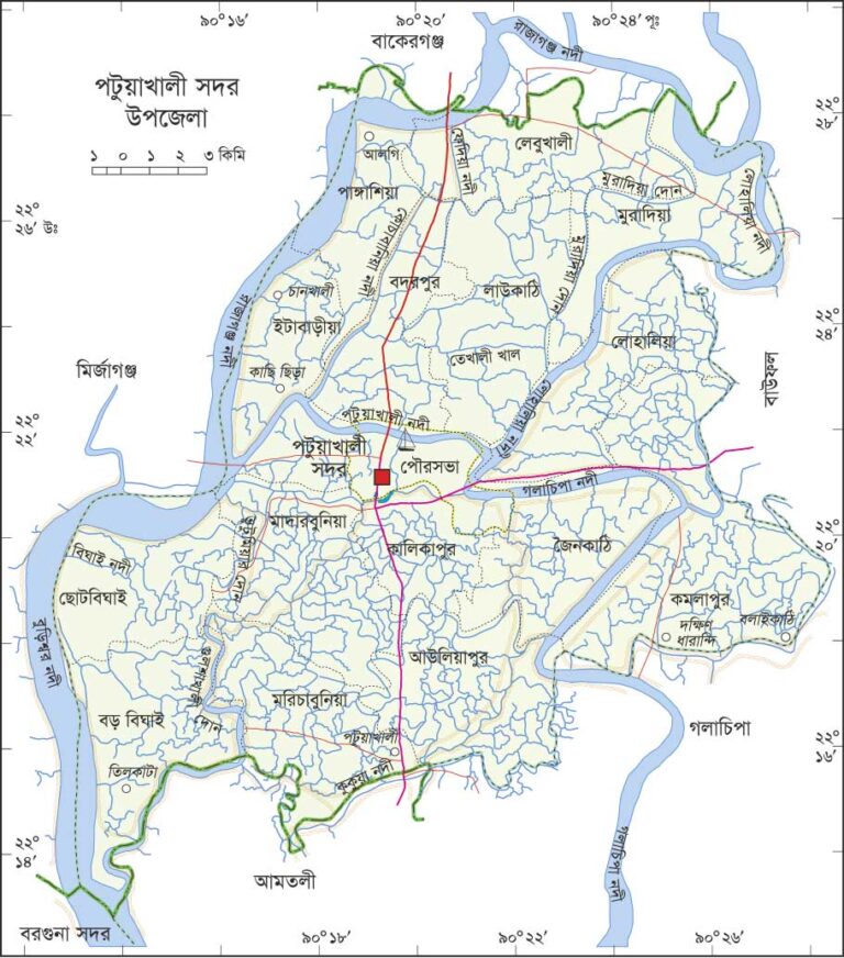 পটুয়াখালী সদর উপজেলার ইউনিয়ন সমূহ