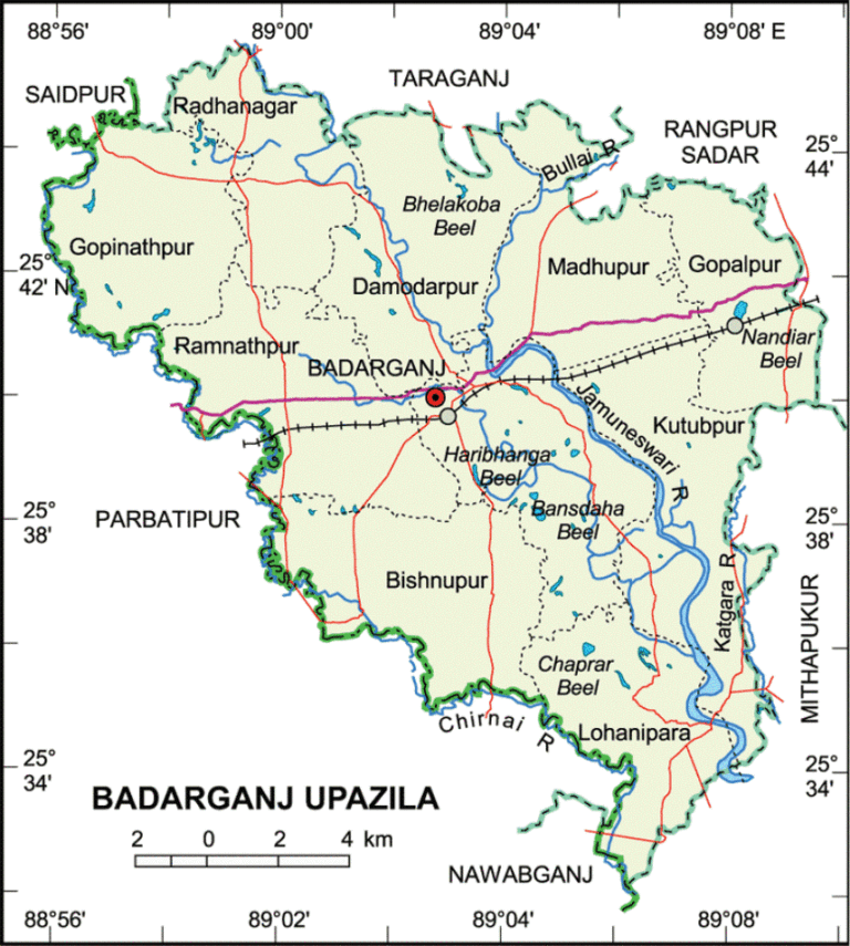 বদরগঞ্জ উপজেলার ইউনিয়ন সমূহ