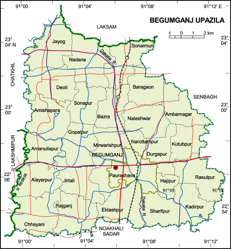 বেগমগঞ্জ উপজেলার ইউনিয়ন সমূহ