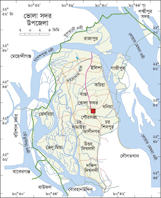 ভোলা সদর উপজেলার ইউনিয়ন সমূহ