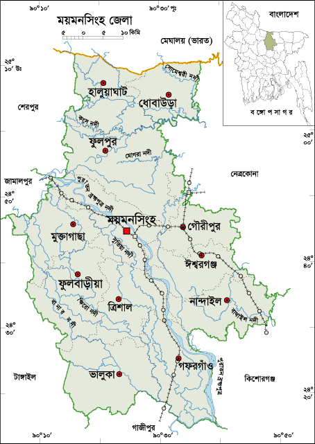 ময়মনসিংহ সদর উপজেলার ইউনিয়ন সমূহ
