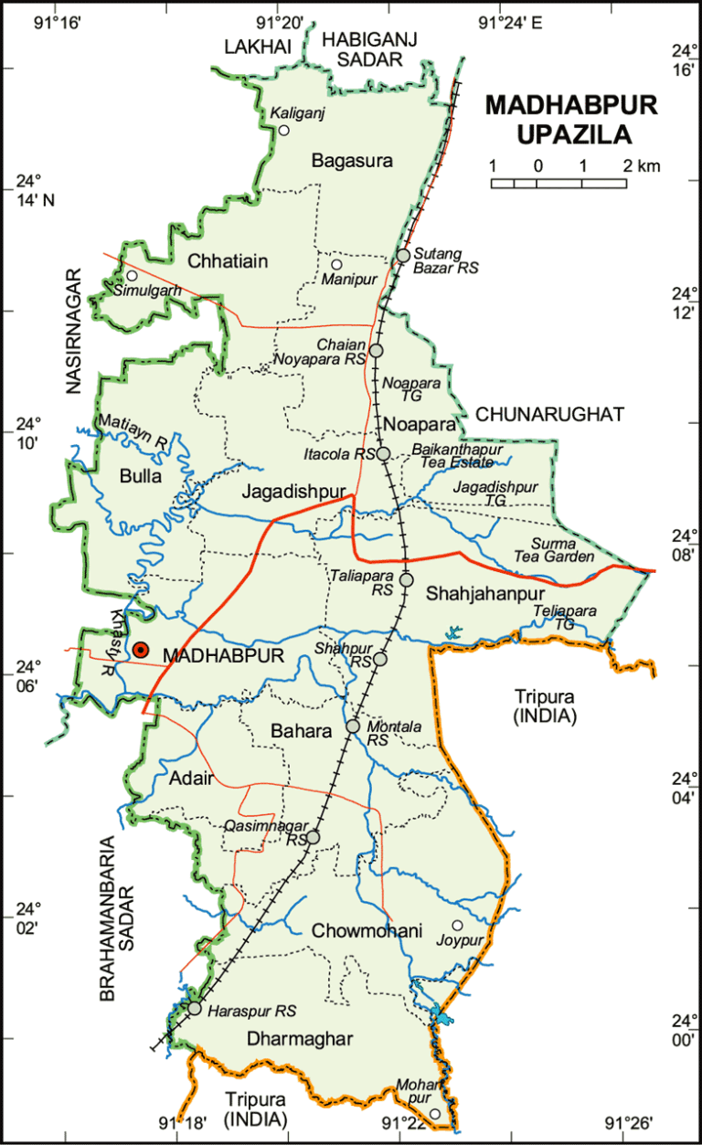 মাধবপুর উপজেলার ইউনিয়ন সমূহ