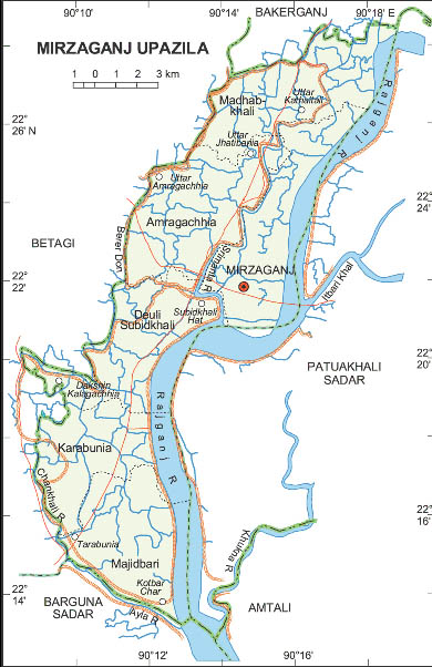 মির্জাগঞ্জ উপজেলার ইউনিয়ন সমূহ