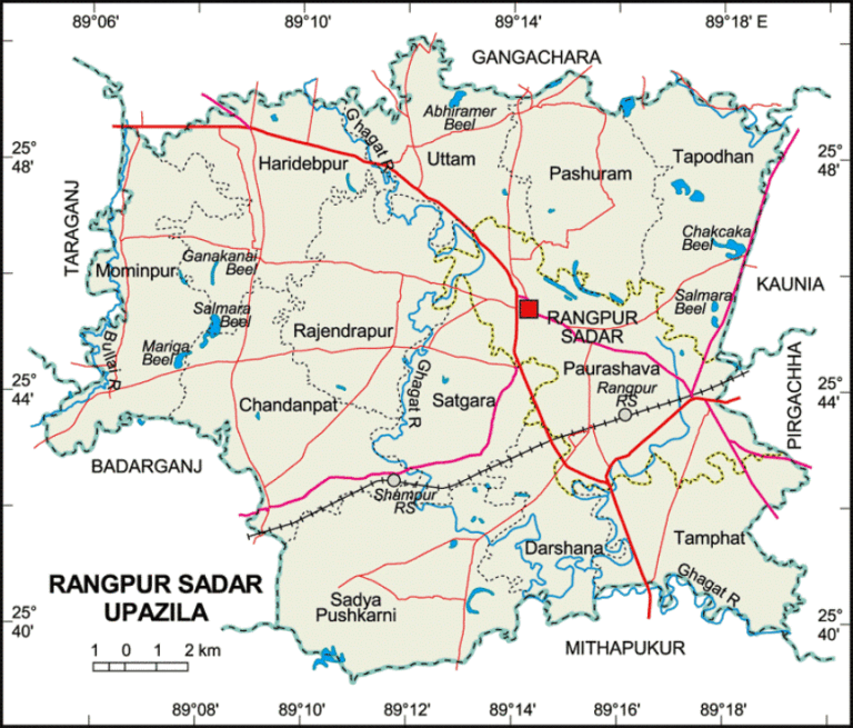 রংপুর সদর উপজেলার ইউনিয়ন সমূহ