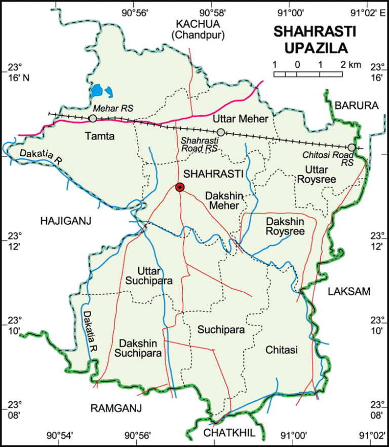 শাহরাস্তি উপজেলার ইউনিয়ন সমূহ