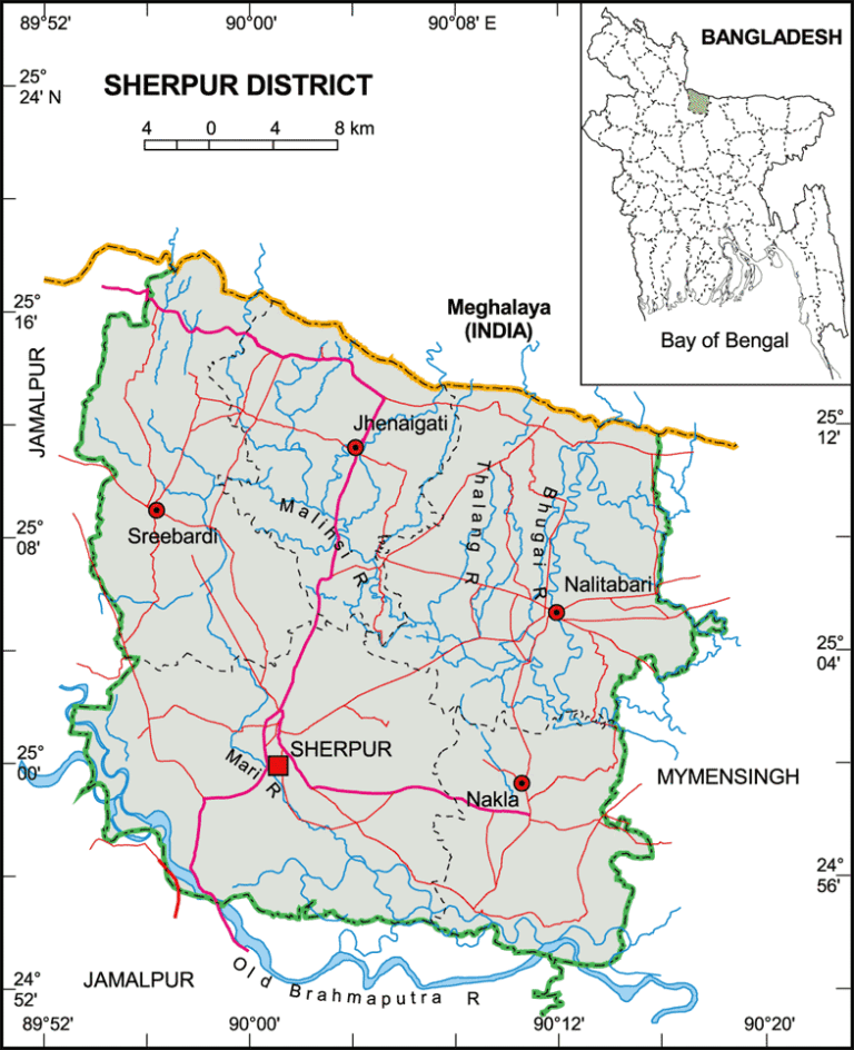 শেরপুর সদর উপজেলার ইউনিয়ন সমূহ