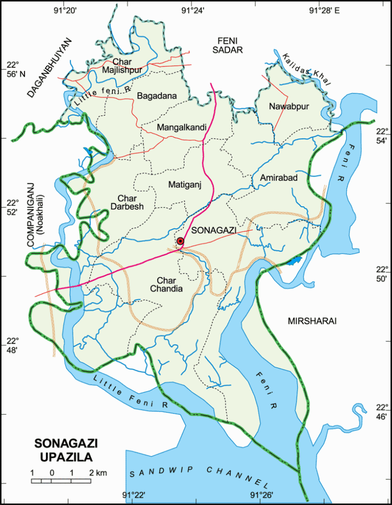 সোনাগাজী উপজেলার ইউনিয়ন সমূহ