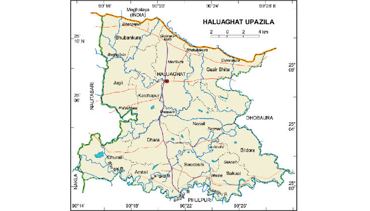 হালুয়াঘাট উপজেলার ইউনিয়ন সমূহ