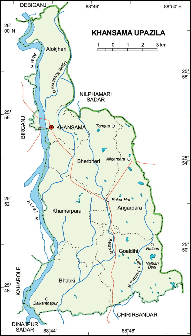 খানসামা উপজেলার ইউনিয়ন সমূহ
