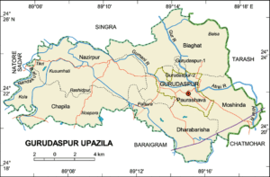 গুরুদাসপুর উপজেলার ইউনিয়ন সমূহ