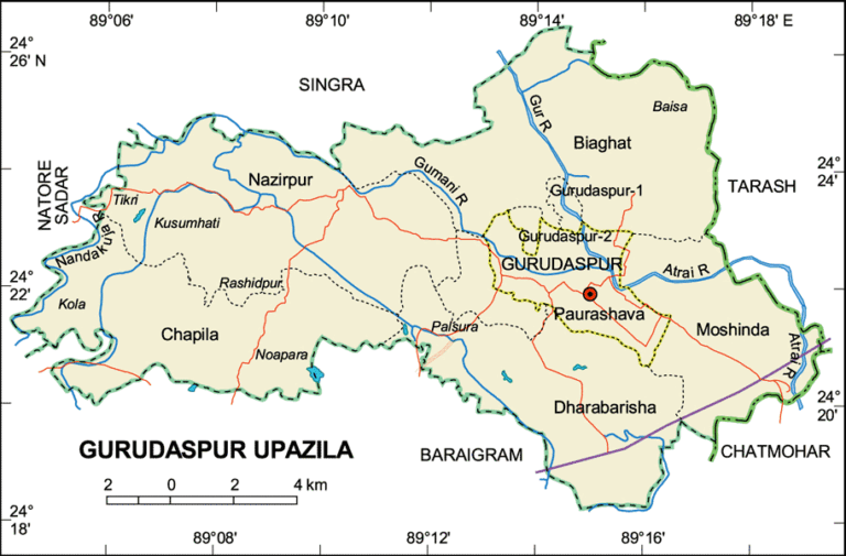 গুরুদাসপুর উপজেলার ইউনিয়ন সমূহ