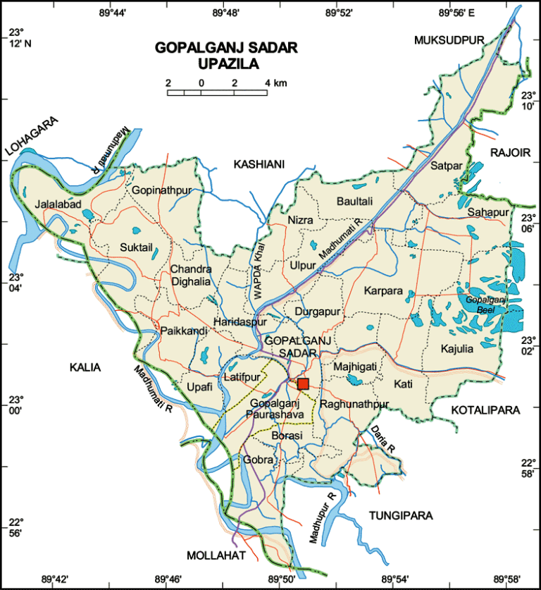 গোপালগঞ্জ সদর উপজেলার ইউনিয়ন সমূহ