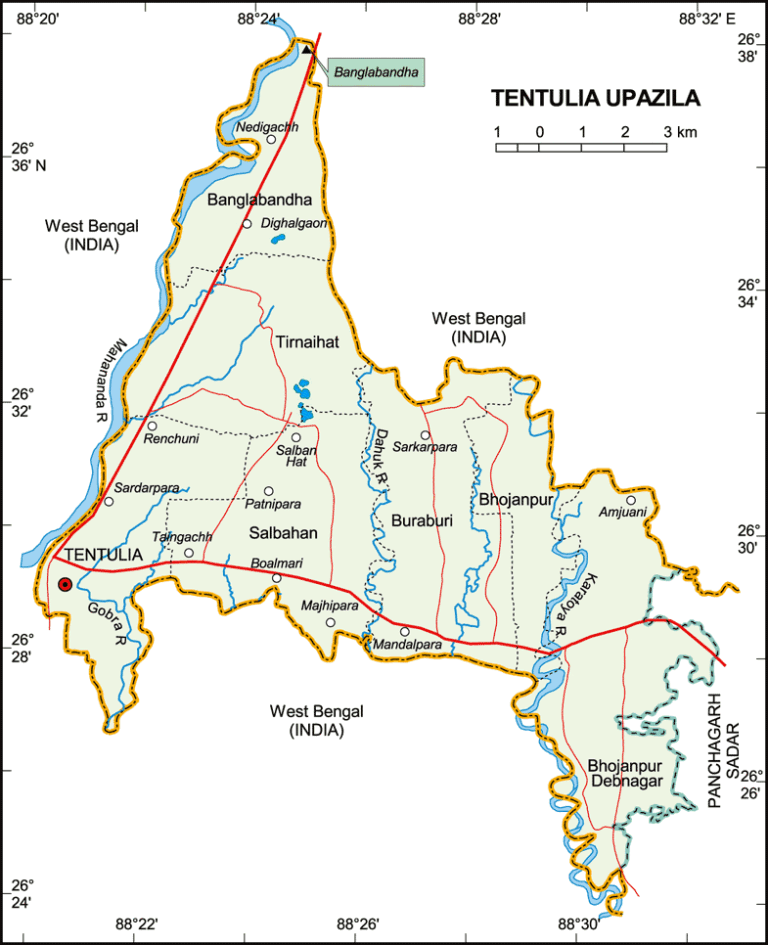 তেঁতুলিয়া উপজেলার ইউনিয়ন সমূহ