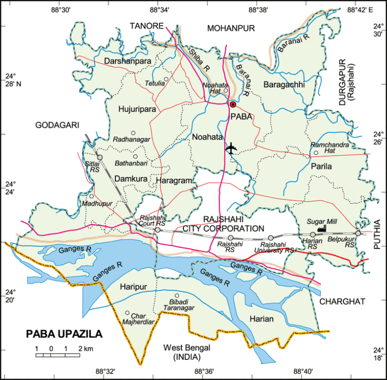 পবা উপজেলার ইউনিয়ন সমূহ