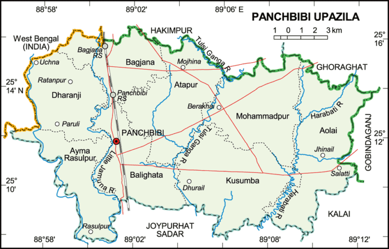 পাঁচবিবি উপজেলার ইউনিয়ন সমূহ