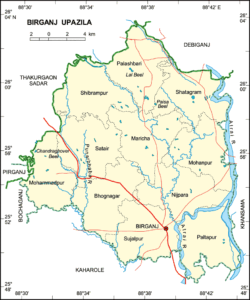 বীরগঞ্জ উপজেলার ইউনিয়ন সমূহ